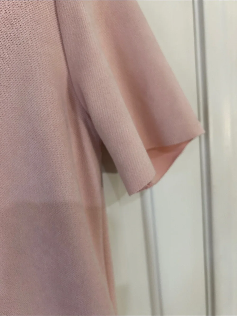 Zara Pink Short-Sleeve Pocket Shift Dress Small - Picture 8 of 9